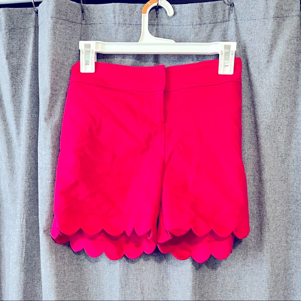 Pink scalloped shorts